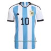 Camiseta de fútbol Argentina Messi 10 Primera Equipación Mundial 2022 - Hombre